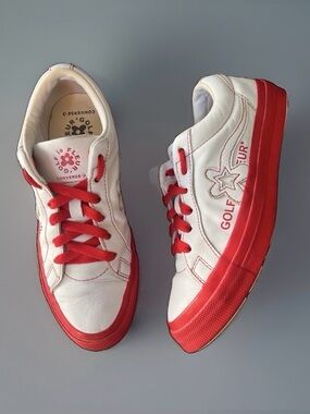 Golf Le Fleur x One Star Converse Sneakers Women’s Sz 7 Men’s 5 Ox Racing Red